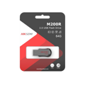 HIKVISION HS-USB-M200R, USB Kľúč, 64GB, čer/čier