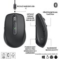 LOGITECH MX Anywhere 3S, Bezdrôtová myš, Graphite