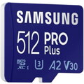 SAMSUNG Micro SDXC PRO+ 512GB (2023) + USB adaptér (MB-MD512SB/WW)
