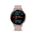 GARMIN VENU 3S, Smart hodinky, Dust Rose/Soft Gold