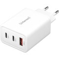INTENSO W65AC GaN, 3x USBAC, Nabíjačka, 65W, biela