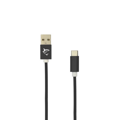 White Shark ADDER, Kábel USB 2.0/TypeC 2m čier