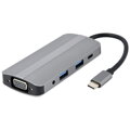 GEMBIRD Dokovacia stanica USB-C 8v1