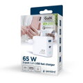 GEMBIRD TA-UC-PDQC65L-W-01, Nabíjačka, USB/USB-C