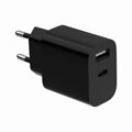 GEMBIRD TA-UC-2AC12-01-BK, Nabíjačka, U/USB-C, 12W