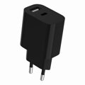 GEMBIRD TA-UC-2AC12-01-BK, Nabíjačka, U/USB-C, 12W