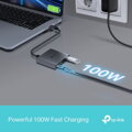 TP-link UH3020C, Dokovacia stanica 3v1, šedá