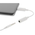 DELTACO USBC-1145, USB-C samec/Jack 3.5mm samica