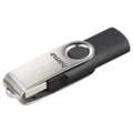 HAMA Rotate, USB Kľúč, 8GB, strieborný/čierny