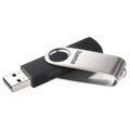 HAMA Rotate, USB Kľúč, 8GB, strieborný/čierny