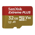 SanDisk Extreme PLUS SDHC 32GB 100MB/s V30 + ada