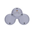 Solight P105 rozbočovač, 2x 10A, biely-sivý, vypínač