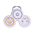 Solight P105 rozbočovač, 2x 10A, biely-sivý, vypínač