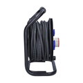 Solight predlžovací prívod na bubne, 3 zásuvky,, vonkajší, 400V + 230V, 25m gumový kábel 3x1,5mm2, IP44