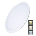 Solight LED mini panel CCT, podhľadový, 24W, 1800lm, 3000K, 4000K, 6000K, okrúhly