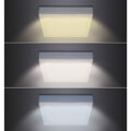 Solight LED mini panel CCT, prisazený, 12W, 900lm, 3000K, 4000K, 6000K, štvorcový