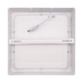 Solight LED mini panel CCT, prisazený, 18W, 1530lm, 3000K, 4000K, 6000K, štvorcový