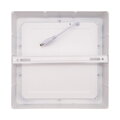 Solight LED mini panel CCT, prisazený, 18W, 1530lm, 3000K, 4000K, 6000K, štvorcový