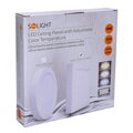 Solight LED mini panel CCT, prisazený, 18W, 1530lm, 3000K, 4000K, 6000K, štvorcový