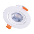 Solight LED podhľadové svietidlo bodové, 9W, 720lm, 3000K, okrúhle, biele