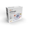Solight LED podhľadové svietidlo bodové, 9W, 720lm, 3000K, okrúhle, biele