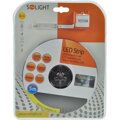 Solight LED svetelný pás s testrom, 5m, sada s 12V adaptérom, 4,8W/m, IP20, studená biela