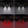 Solight LED čelové nabíjacie svietidlo, 550lm, Li-ion, USB