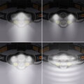 Solight LED čelové nabíjacie svietidlo, 550lm, Li-ion, USB