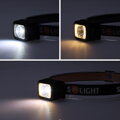 Solight WN52 LED čelové nabíjacia svietidlo, 170lm, teplé+studené svetlo, Li-Ion