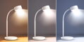Solight LED stolná lampička, 4,5W, 300lm, 3CCT, biela, podstavec