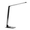 Solight LED stolná lampička stmievateľná, 11W, zmena chromatickosti, brúsený hliník, strieborná