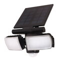 Solight LED solárne svetlo so senzorom, 8W, 600lm, Li-on, čierna