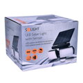 Solight LED solárne svetlo so senzorom, 8W, 600lm, Li-on, čierna