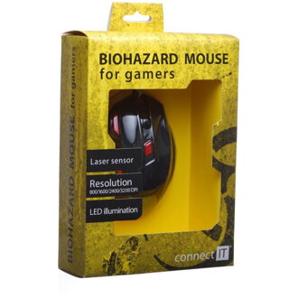 CONNECT IT CI-191 Biohazard myš black