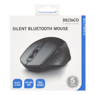 DELTACO MS-901, Myš, Bluetooth, 1x AA, 800-1600DPI