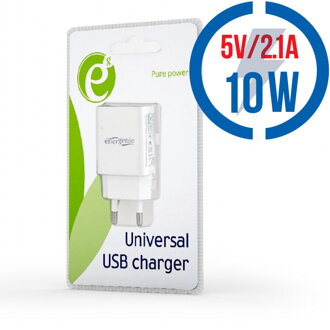 GEMBIRD Universal USB charger, 2.1 A, white