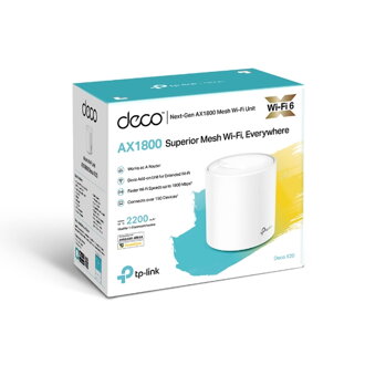 TP-Link Deco X20(1-pack), AX1800 Whole Home Mesh WiFi System WiFi 6
