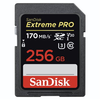 SanDisk Extreme PRO SDXC 256GB 170 MB/s C10 V30