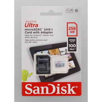 SanDisk ULTRA Micro SDXC 256GB 100 MB/s Class 10 UHS-I + Adaptér (SDSQUNR-256G-GN6TA)