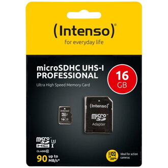 INTENSO Micro SDHC karta 16GB Class10, UHS-1 PRO