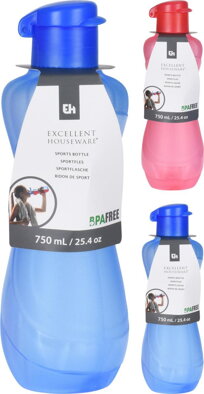 Fľaša športová plast 750ml mix