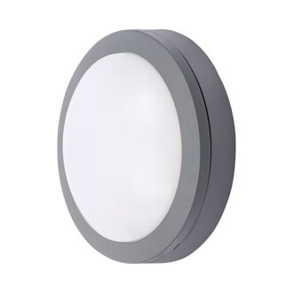 Solight LED vonkajšie osvetlenie guľaté, sivé, 13W, 910lm, 4000K, IP54, 17cm