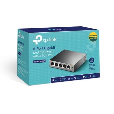 TP-Link Switch 5-Port/1000Mbps/Desk/PoE