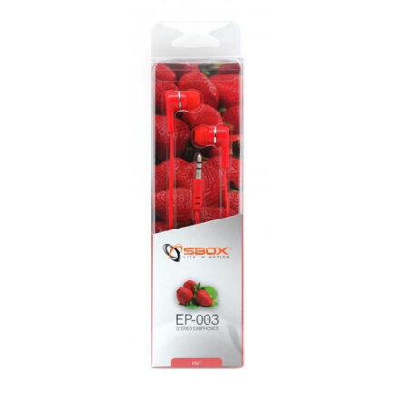 SBOX EP-003R, Slúchadlá do uší Red