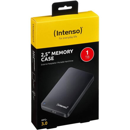 INTENSO MEMORY Case, Externý disk 2,5" 1 TB čierny (6021560)