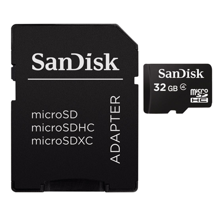 SanDisk Micro SDHC card 32GB CL4 + ada