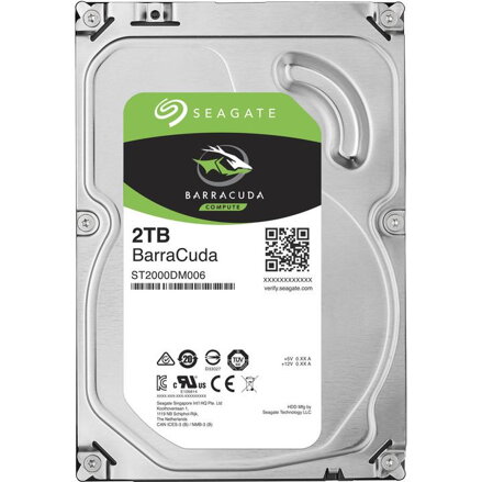 SEAGATE BarraCuda 2TB/3,5"/256MB/20,2mm