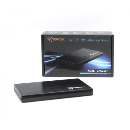 SBOX 2,5" HDD Case HDC-2562 / USB-3.0 Black