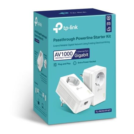 TP-LINK TL-PA7017PKIT AV1000, Prechodová POWERLINE štartovacia sada