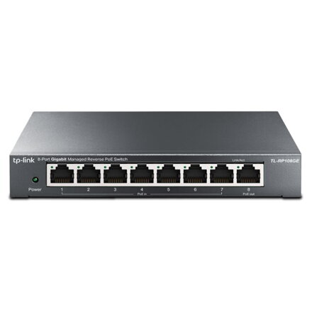 TP-Link TL-RP108GE, 8-Port Gbt Reverzny PoE switch